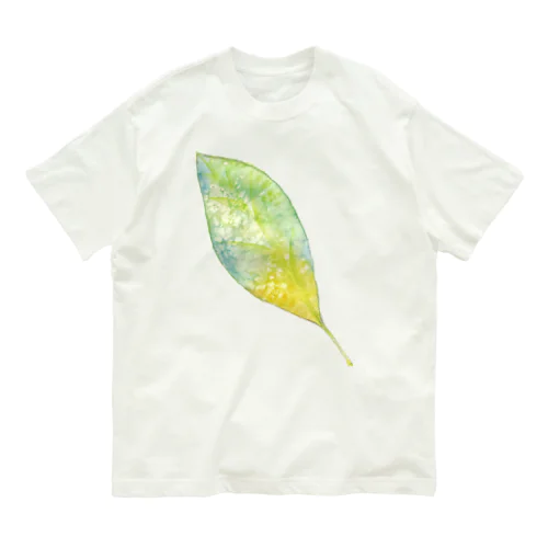 葉っぱ Organic Cotton T-Shirt