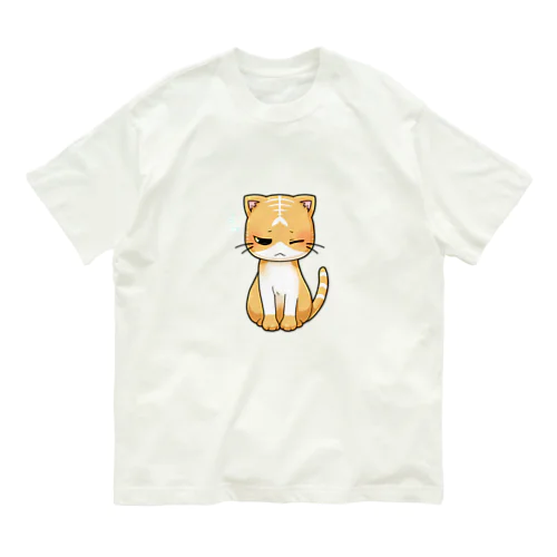 眠たいほっけにゃん オーガニックコットンTシャツ