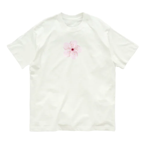 桜の花ひとつ by sakura365 オーガニックコットンTシャツ