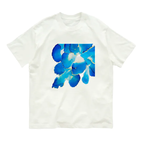 ブルー Organic Cotton T-Shirt