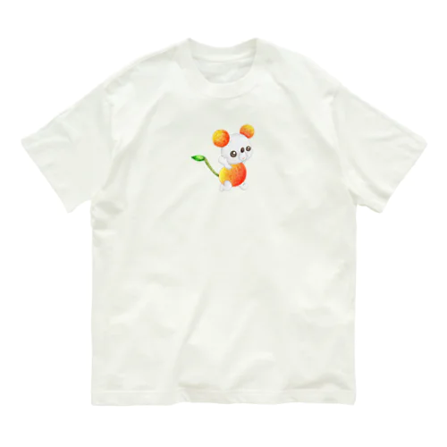 フルーツアニマル　サクランボネズミ Organic Cotton T-Shirt