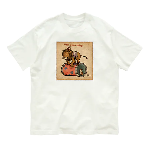 ライオンとネコちゃん！ Organic Cotton T-Shirt