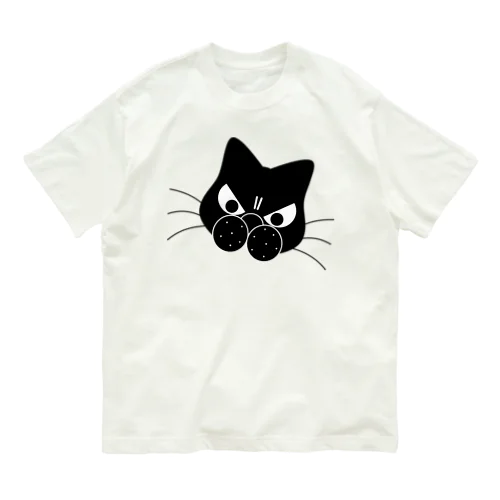 守り猫 オーガニックコットンTシャツ