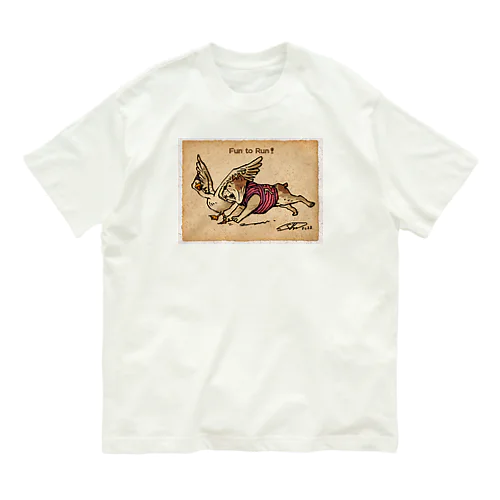 ブルちゃんとガチョウ♪ Organic Cotton T-Shirt