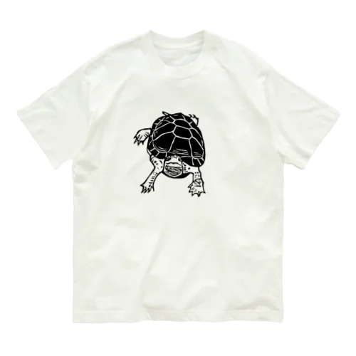 クサガメ Smiley Boggie オーガニックコットンTシャツ