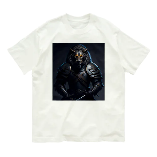 百獣の王ライオン侍 オーガニックコットンTシャツ