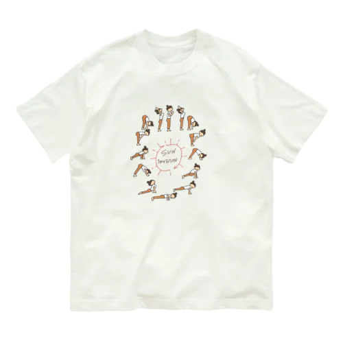 ゆるりヨガ　サンサルテーション オーガニックコットンTシャツ