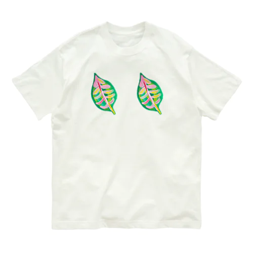 カラフル葉っぱbra Organic Cotton T-Shirt