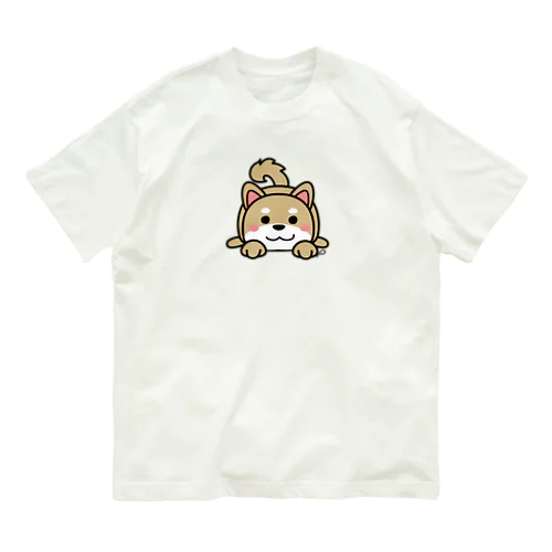 もふもふしばっ オーガニックコットンTシャツ