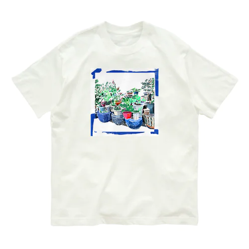 まちなか植木鉢 オーガニックコットンTシャツ