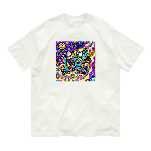 異次元を泳ぐ竜・ツリモン Organic Cotton T-Shirt