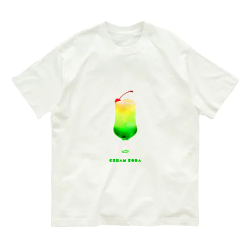 くりーむそーだ オーガニックコットンTシャツ