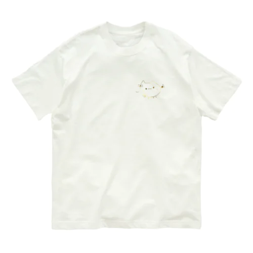 第1弾 まなネコロゴ(フチあり) Organic Cotton T-Shirt