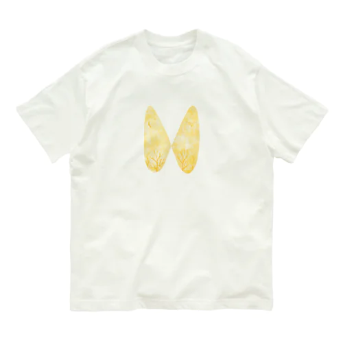 黄色いちょうちょ Organic Cotton T-Shirt