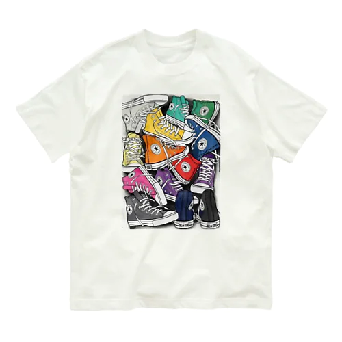 カラフルスニーカー Organic Cotton T-Shirt