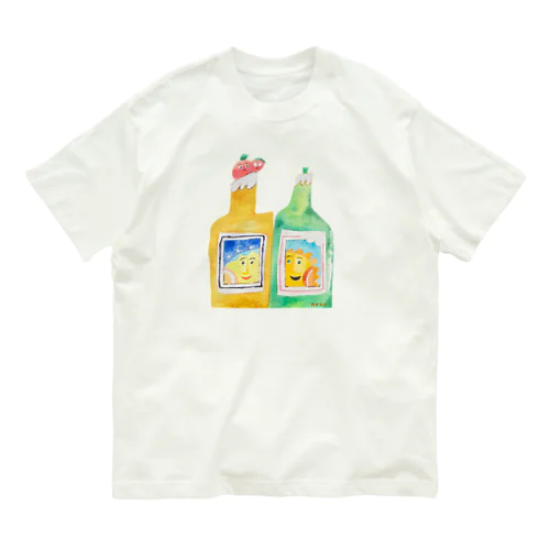 ボトルとトマト達 Organic Cotton T-Shirt