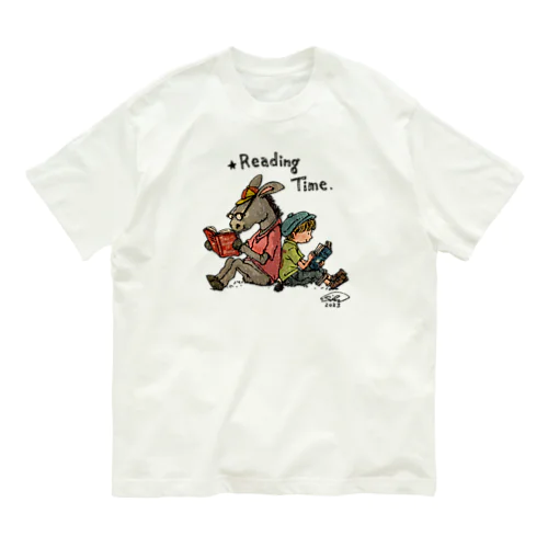 ロバ君と少年 オーガニックコットンTシャツ