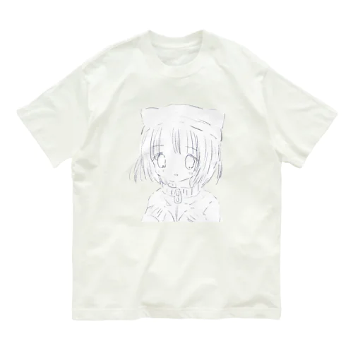 ふわねこ・しんどろ～む Organic Cotton T-Shirt