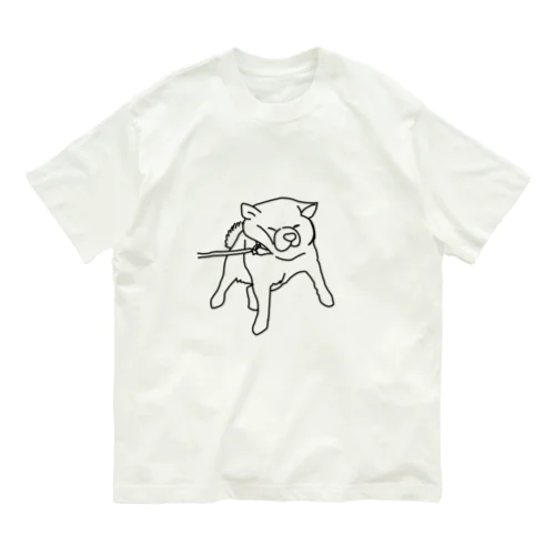 拒否犬 オーガニックコットンTシャツ