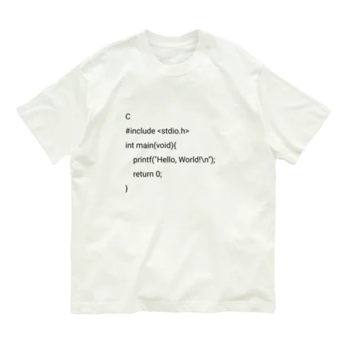 C言語くん オーガニックコットンTシャツ