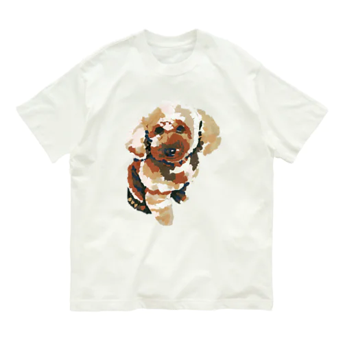 トイプードルのあん(ちぎり絵) Organic Cotton T-Shirt