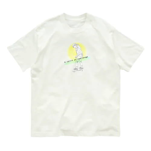 A spirit of challenge オーガニックコットンTシャツ