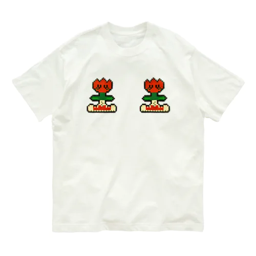 懐かしアイロンビーズのちうりぴ Organic Cotton T-Shirt