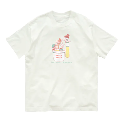 Mainichi kodomo noodle オーガニックコットンTシャツ