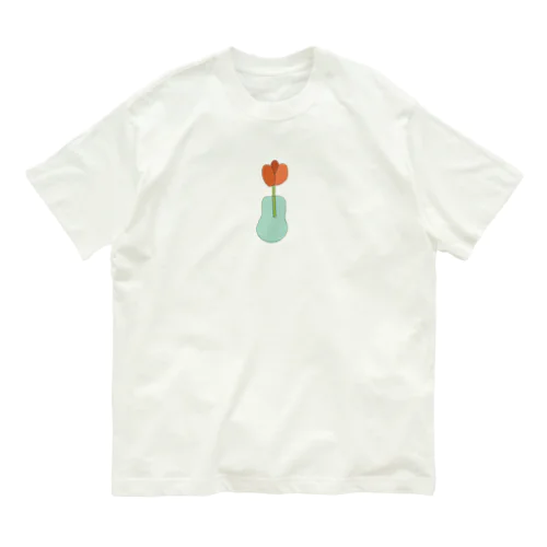 春分の日に描いた花 オーガニックコットンTシャツ