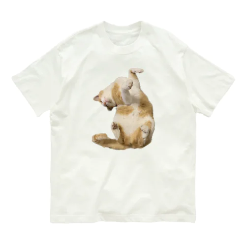 まーちゃんのヘソ天 オーガニックコットンTシャツ