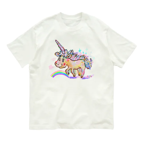 ユニコーンキラキラ Organic Cotton T-Shirt