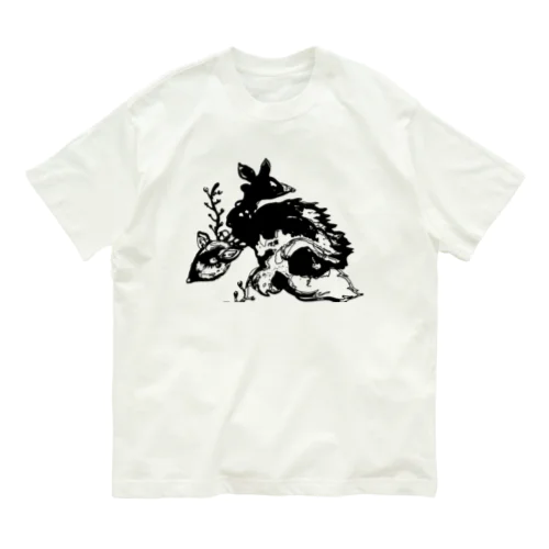 キロク(亀鹿) オーガニックコットンTシャツ