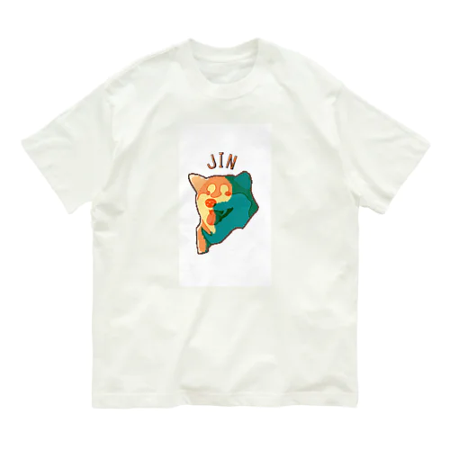 ドット絵JIN オーガニックコットンTシャツ