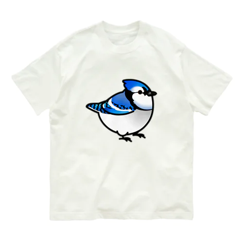 Chubby Bird アオカケス　ブルージェイ Organic Cotton T-Shirt