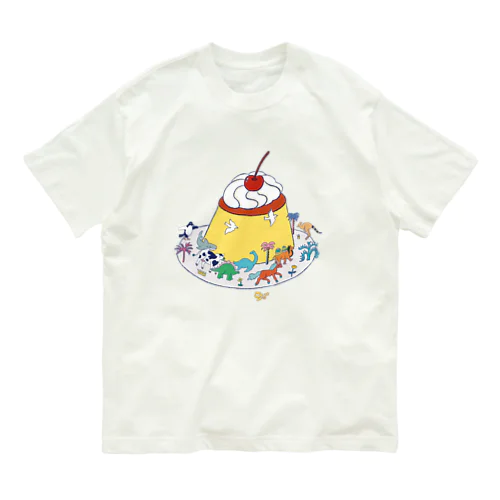 プリン　動物 Organic Cotton T-Shirt