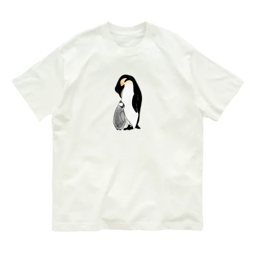 ペンギン親子🐧 オーガニックコットンTシャツ