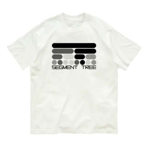 SEGMENT TREE 黒 オーガニックコットンTシャツ