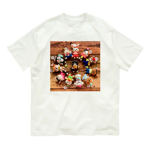 羊毛どうぶつの仲間たち Organic Cotton T-Shirt