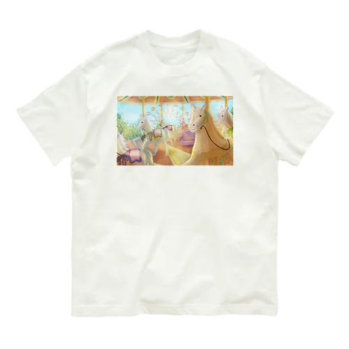 観覧車とメリーゴーランド Organic Cotton T-Shirt