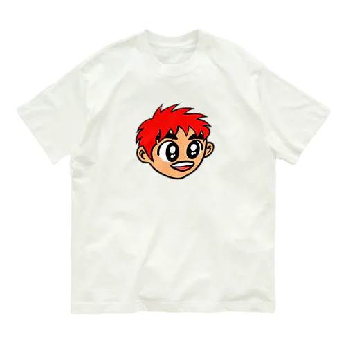 0007・赤い髪の少年（じゅうにブランド） Organic Cotton T-Shirt