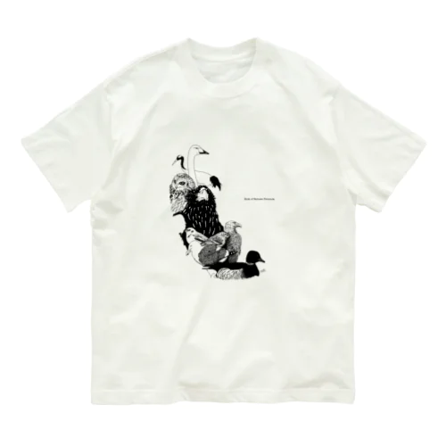 野付半島の野鳥 Organic Cotton T-Shirt