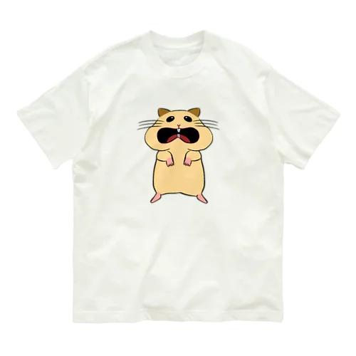 おおきなお口のハムちゃん🐹 オーガニックコットンTシャツ