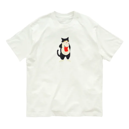 あつあつスープを飲むネコ Organic Cotton T-Shirt