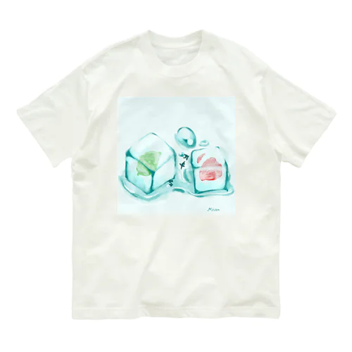 【Manu】ハーブ氷とペンギンさん Organic Cotton T-Shirt