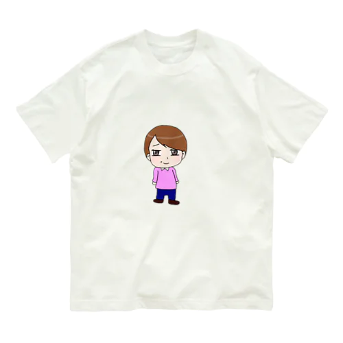 愛想笑いちゃん オーガニックコットンTシャツ