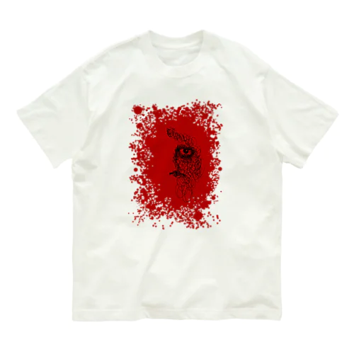 ラフ画 No.3 BLOOD オーガニックコットンTシャツ