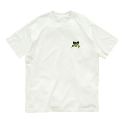 ワンポイントカエル Organic Cotton T-Shirt