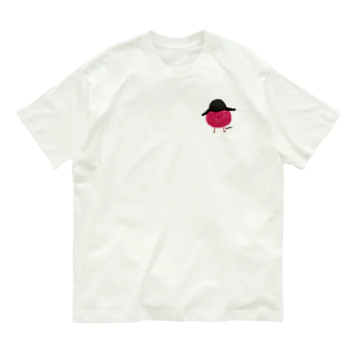 ピンクロビン オーガニックコットンTシャツ