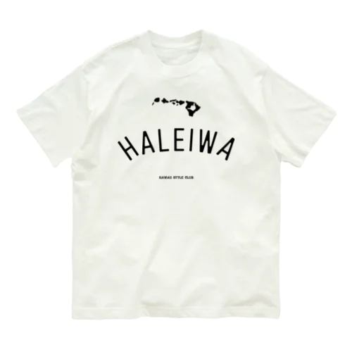 HALEIWA　BLK LOGO オーガニックコットンTシャツ