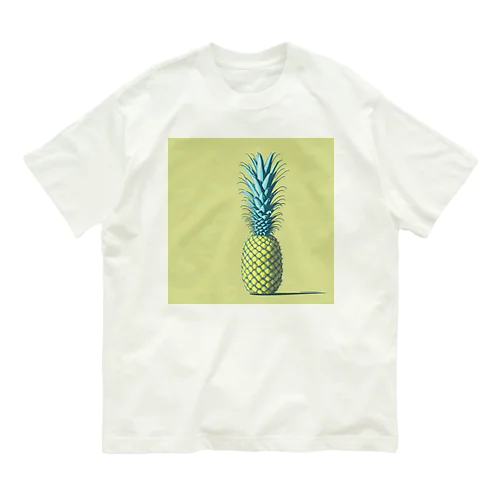 パイナップル夏 オーガニックコットンTシャツ